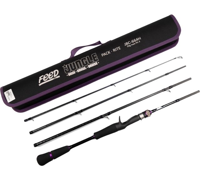FEED JUNGLE PACK-RITE TRAVEL BAITCASTING JBC-664H